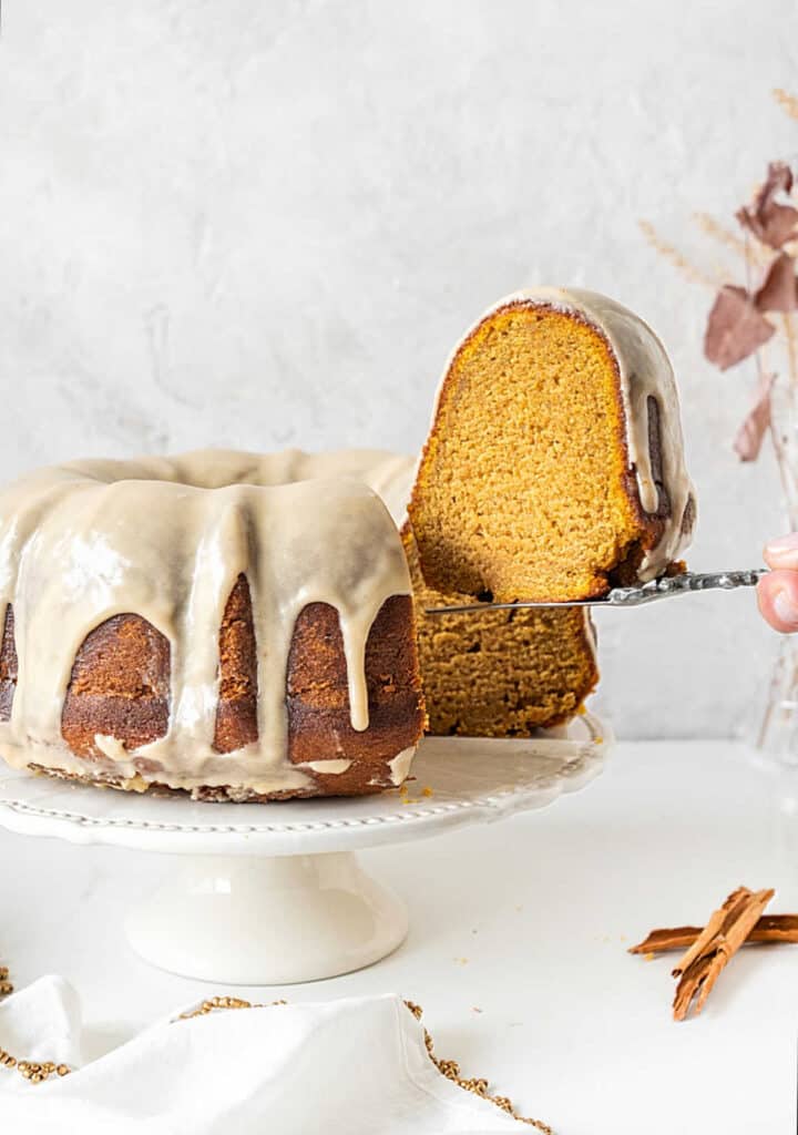 Spiced Sweet Potato Pound Cake (with maple glaze) Vintage Kitchen Notes