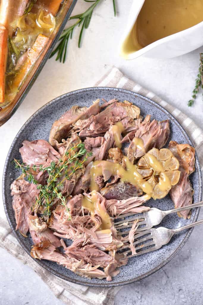 Slow Roasted Leg of Lamb (with gravy) Vintage Kitchen Notes