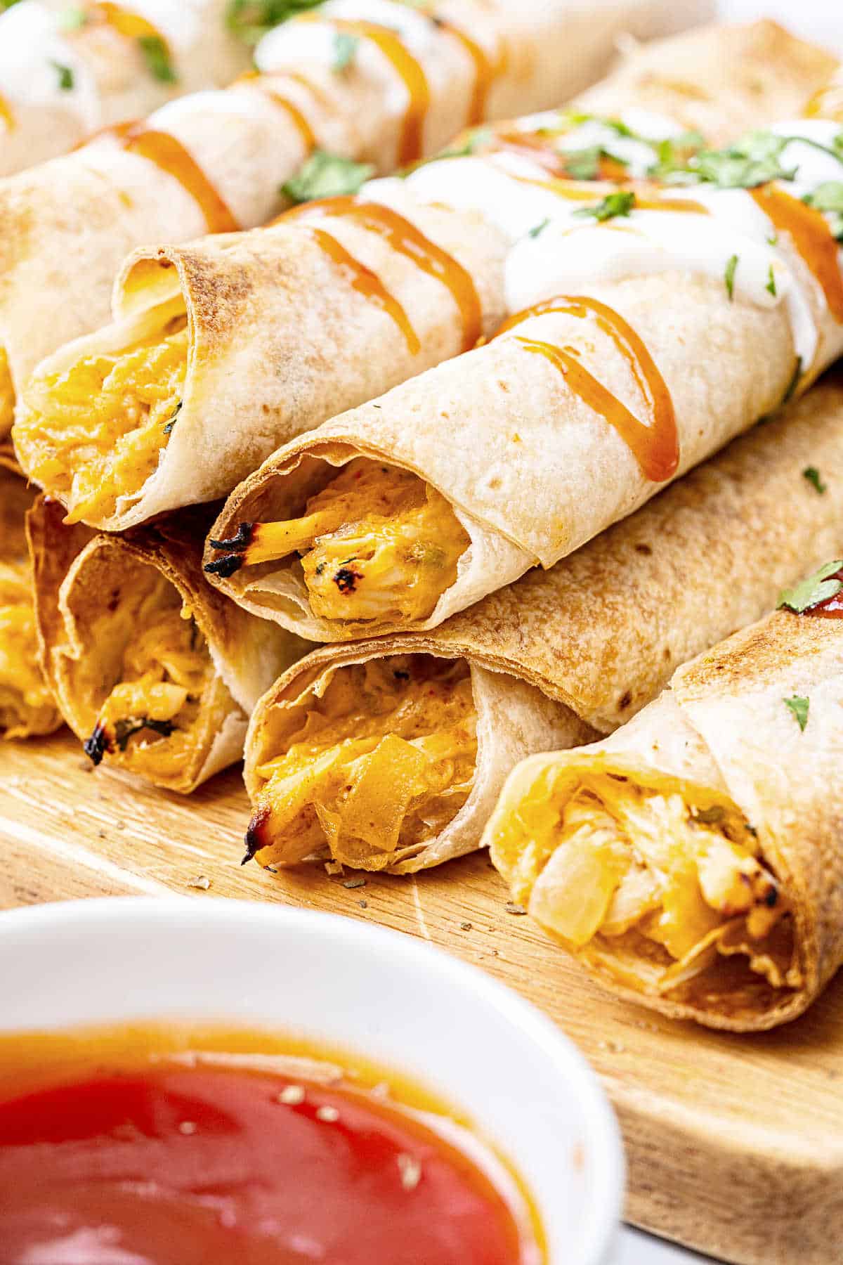 Chicken Taquitos (baked)