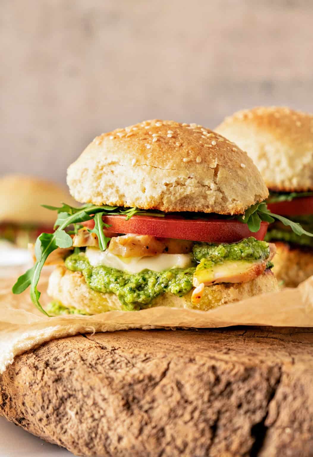 Chicken Pesto Sandwich - Vintage Kitchen Notes