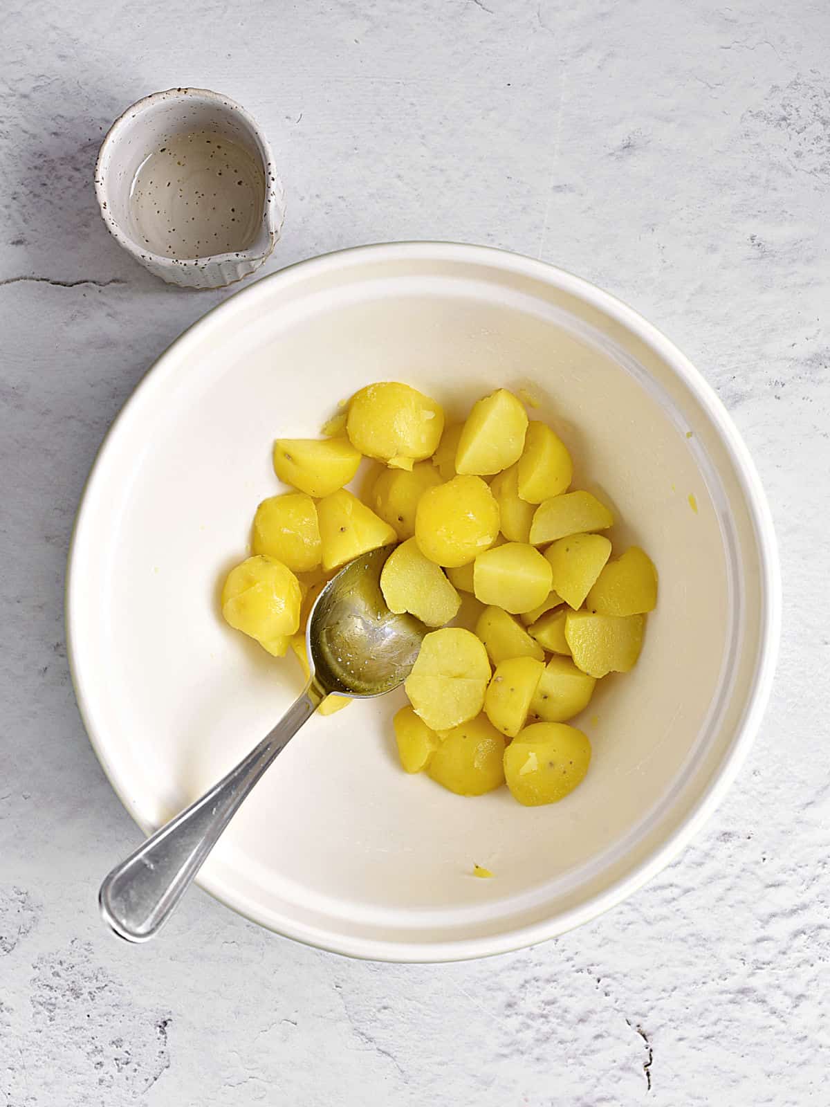Classic Potato Salad (with creamy dressing) - Vintage Kitchen Notes