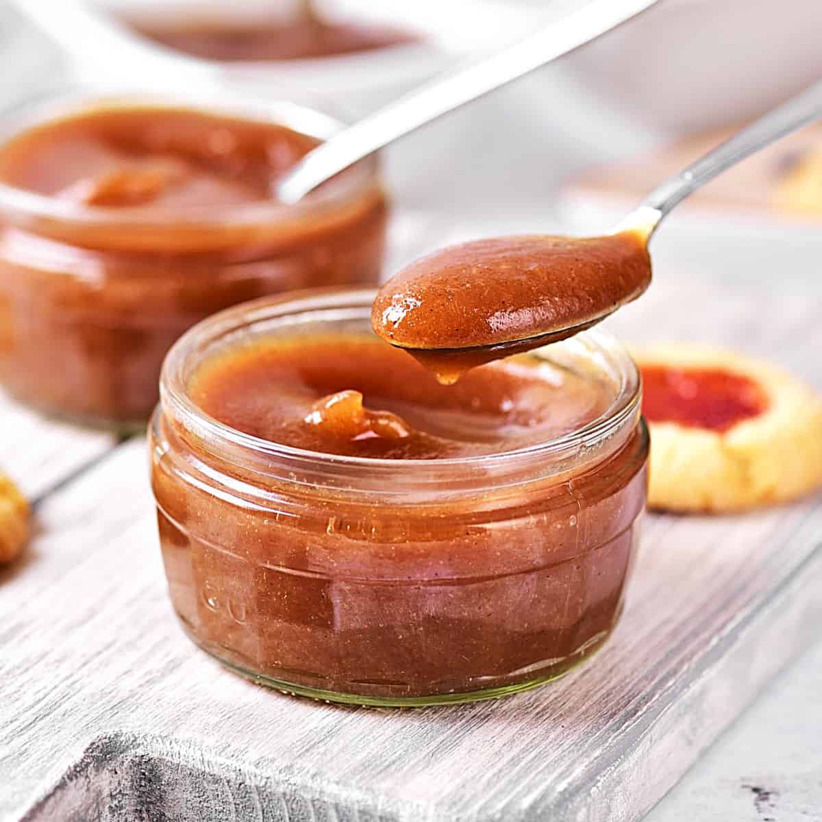 Spiced Apple Butter (stovetop and slow cooker) - Vintage Kitchen Notes
