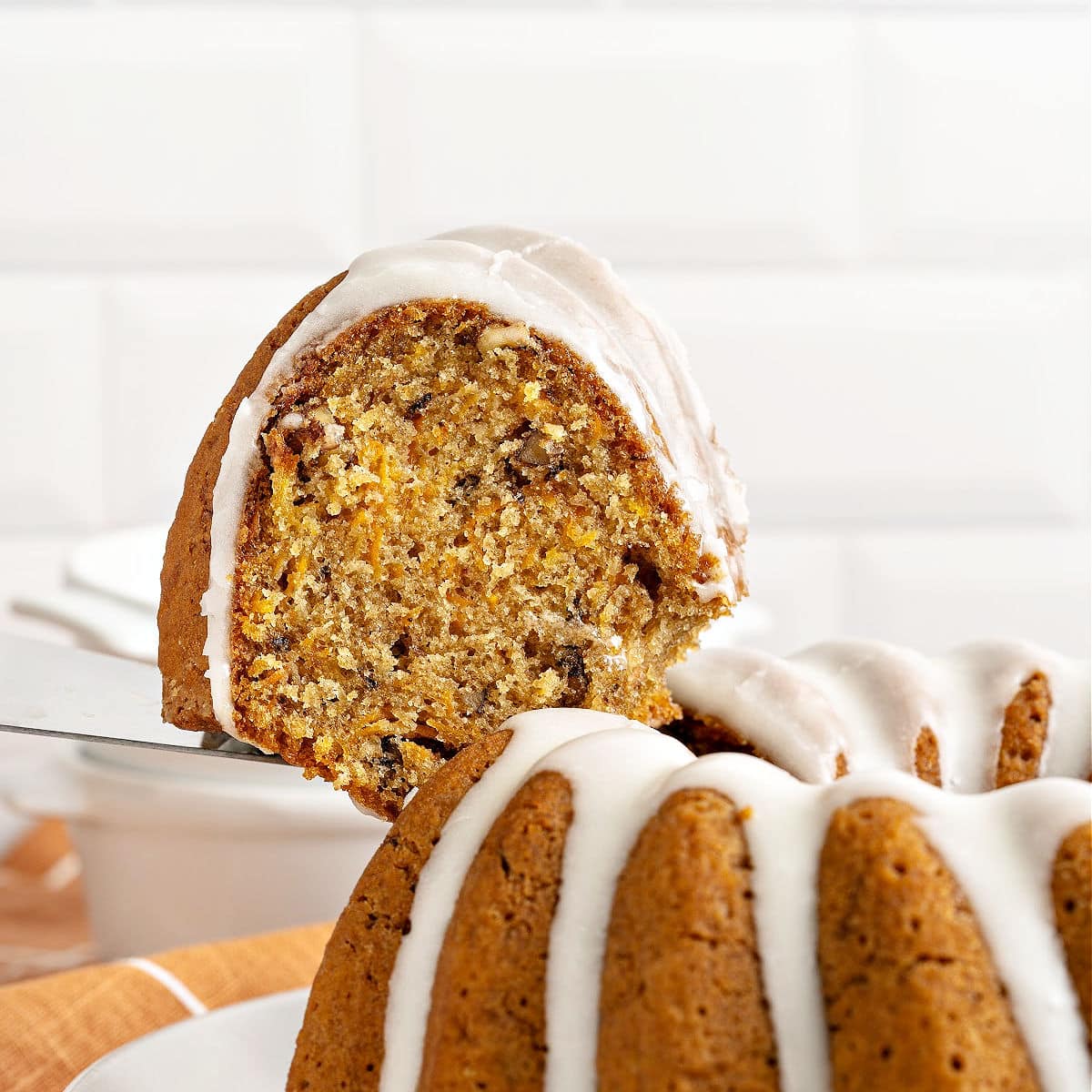 Carrot Bundt Cake with Cream Cheese Glaze-image