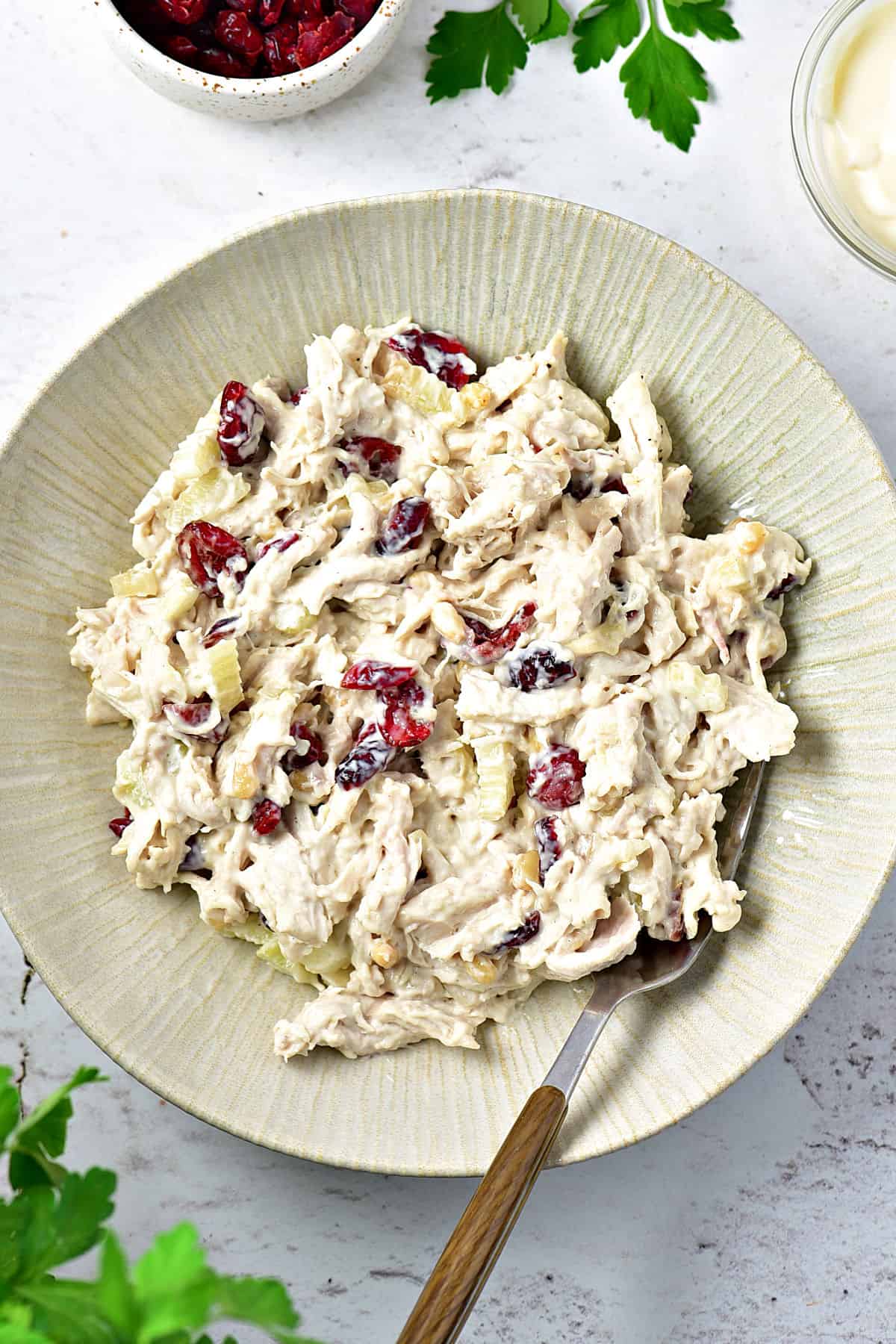 Chicken Salad with Cranberries - Vintage Kitchen Notes