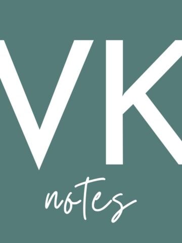 Dark musk green background with white letters.
